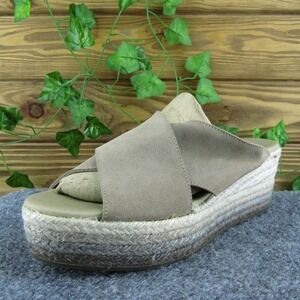 Apaseart‎ Women Slide Sandal Shoes Brown Suede Size 38 Medium